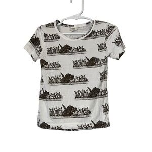 Kate Quinn Kids bunny rabbits Graphic T-Shirt sz 18-24m bamboo